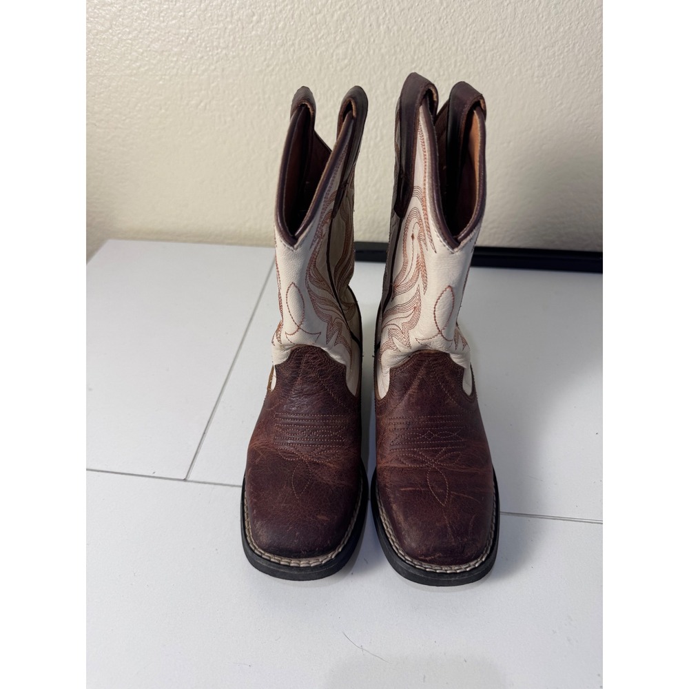 Rank 45 Cowboy Boots Kids Size 10 Leather Two Tone Western Country Aesthetic
